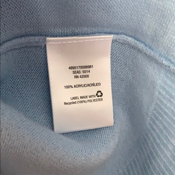 Crew neck sweater in french blue - Picture 3 of 4